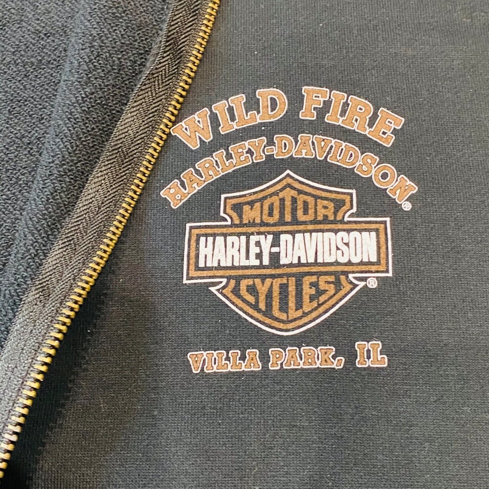 Harley Davidson zip up sweatshirt XL NWT - Picture 7 of 9